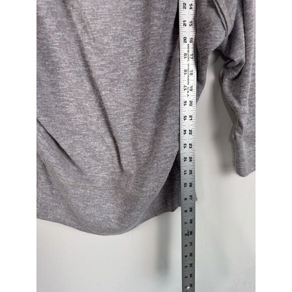 Free People Size Small Palisades Off-The-Shoulder Thermal Sweater Top Grey - Picture 5 of 6